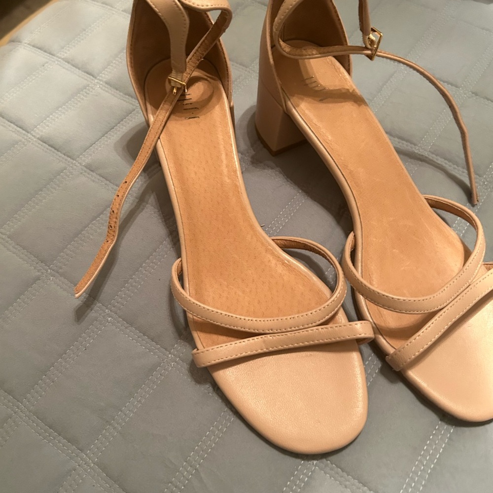 Elegant Nude Strappy Sandals